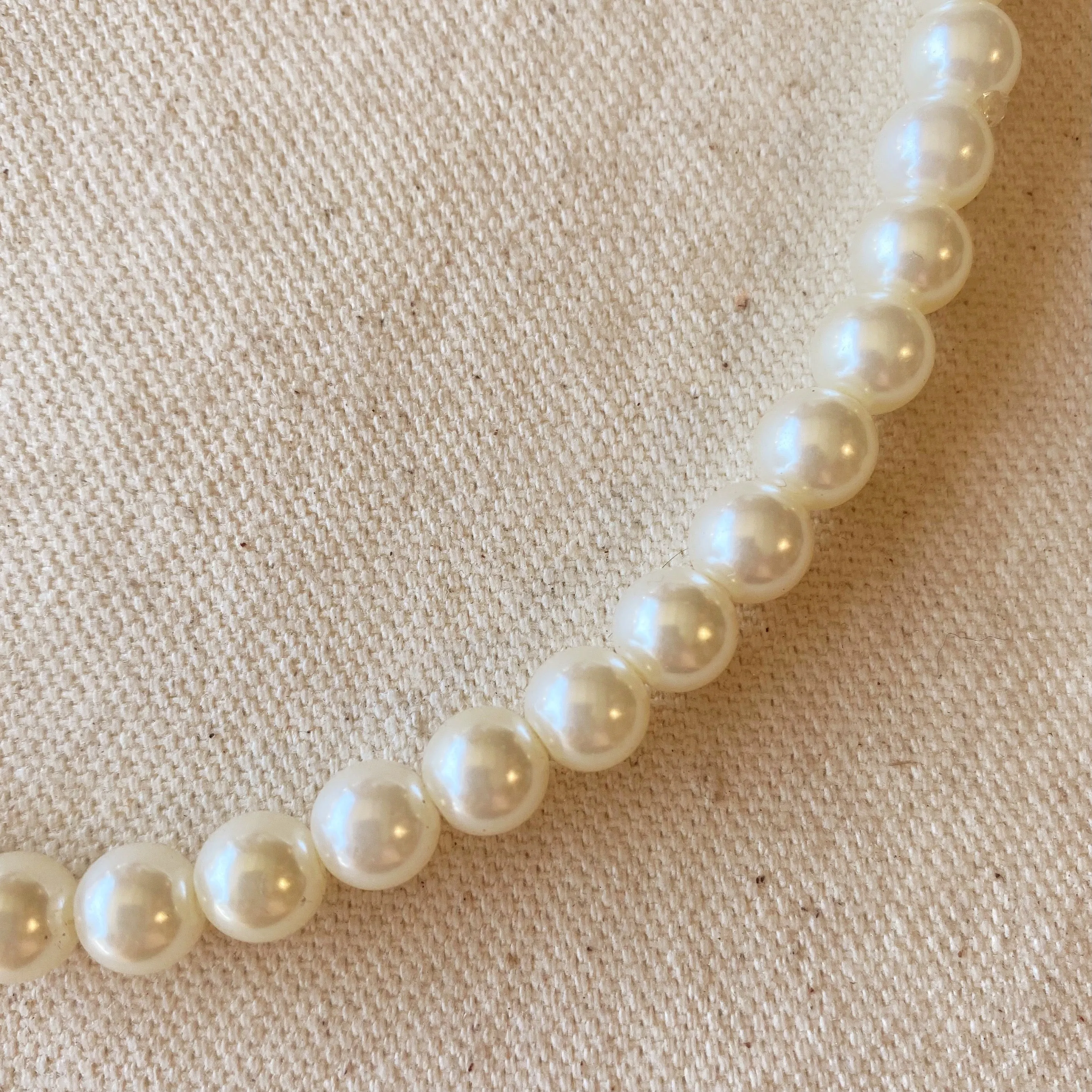 18k Gold Filled Classic Pearl Necklace