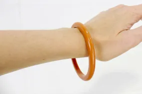 1940s Orange Bakelite Spacer Bangle Bracelet