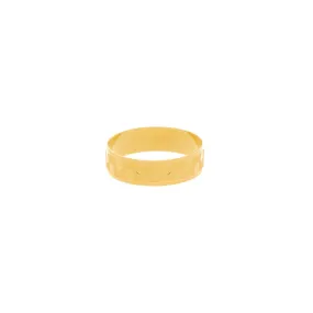 22K Gold Artisanal Dot Ring