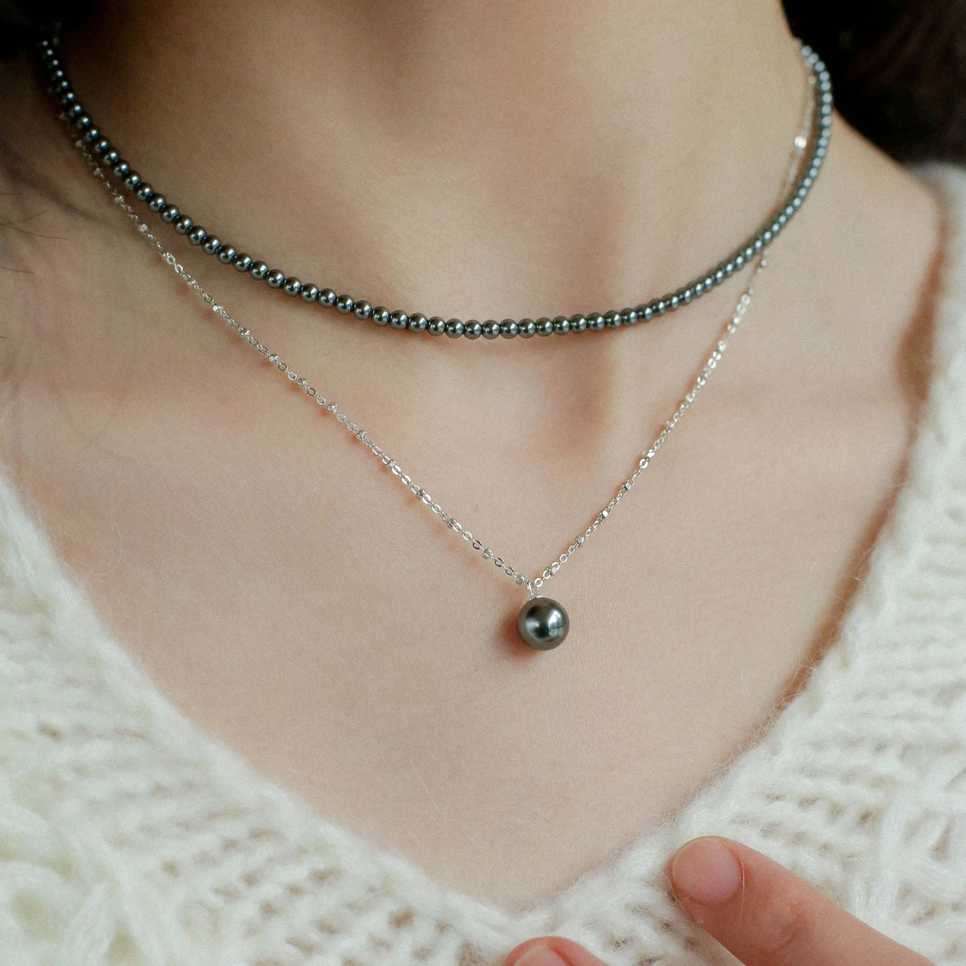 8mm Swarovski Pearl Pendant Necklace