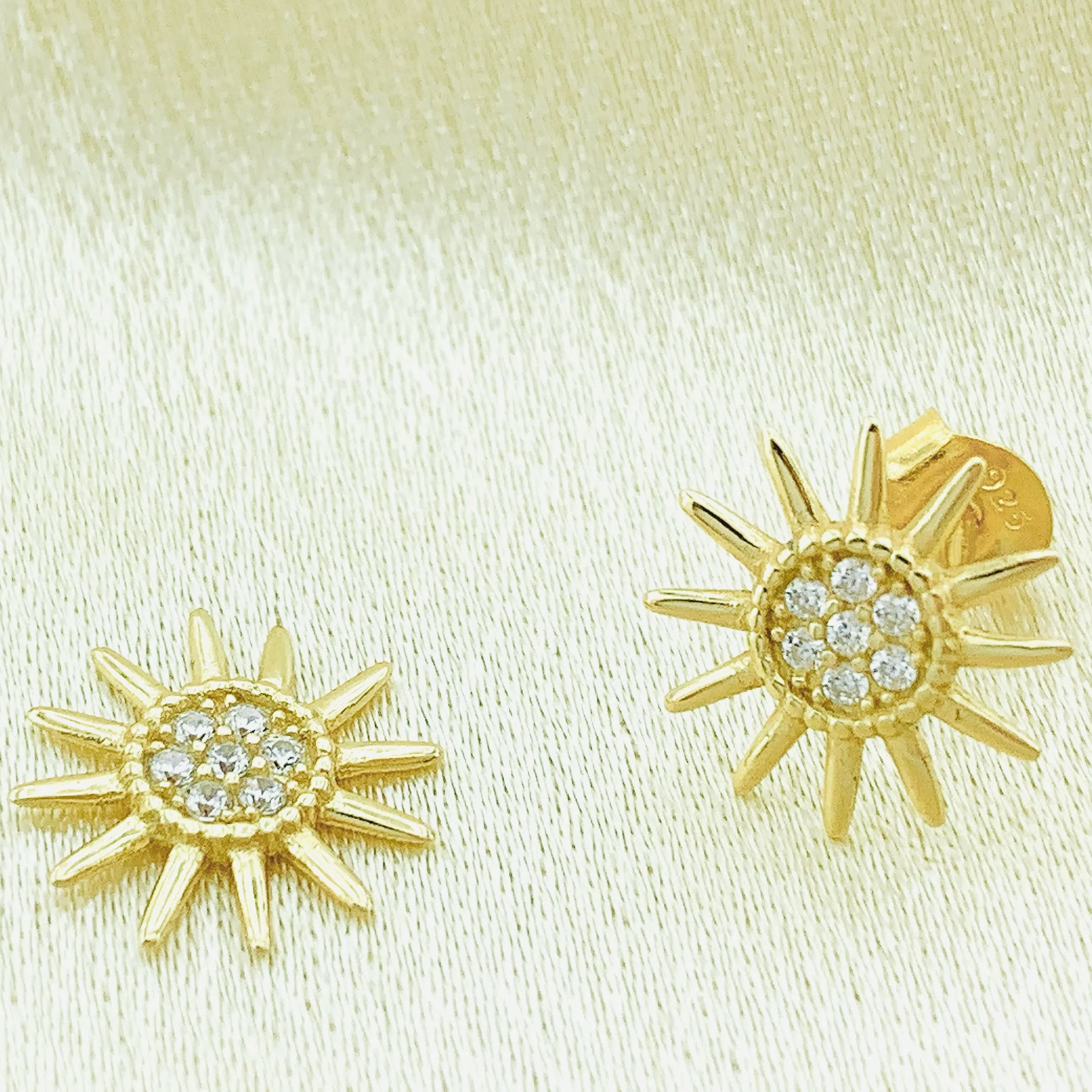 925 Silver Sunshine Stud Earring