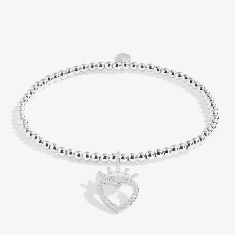 A Little 'Birthday Queen' Bracelet in Silver Plating