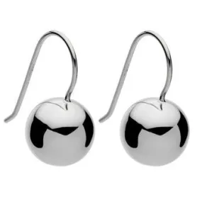 A Von Treskow Sterling Silver 12mm  Ball Hook Ear Rings