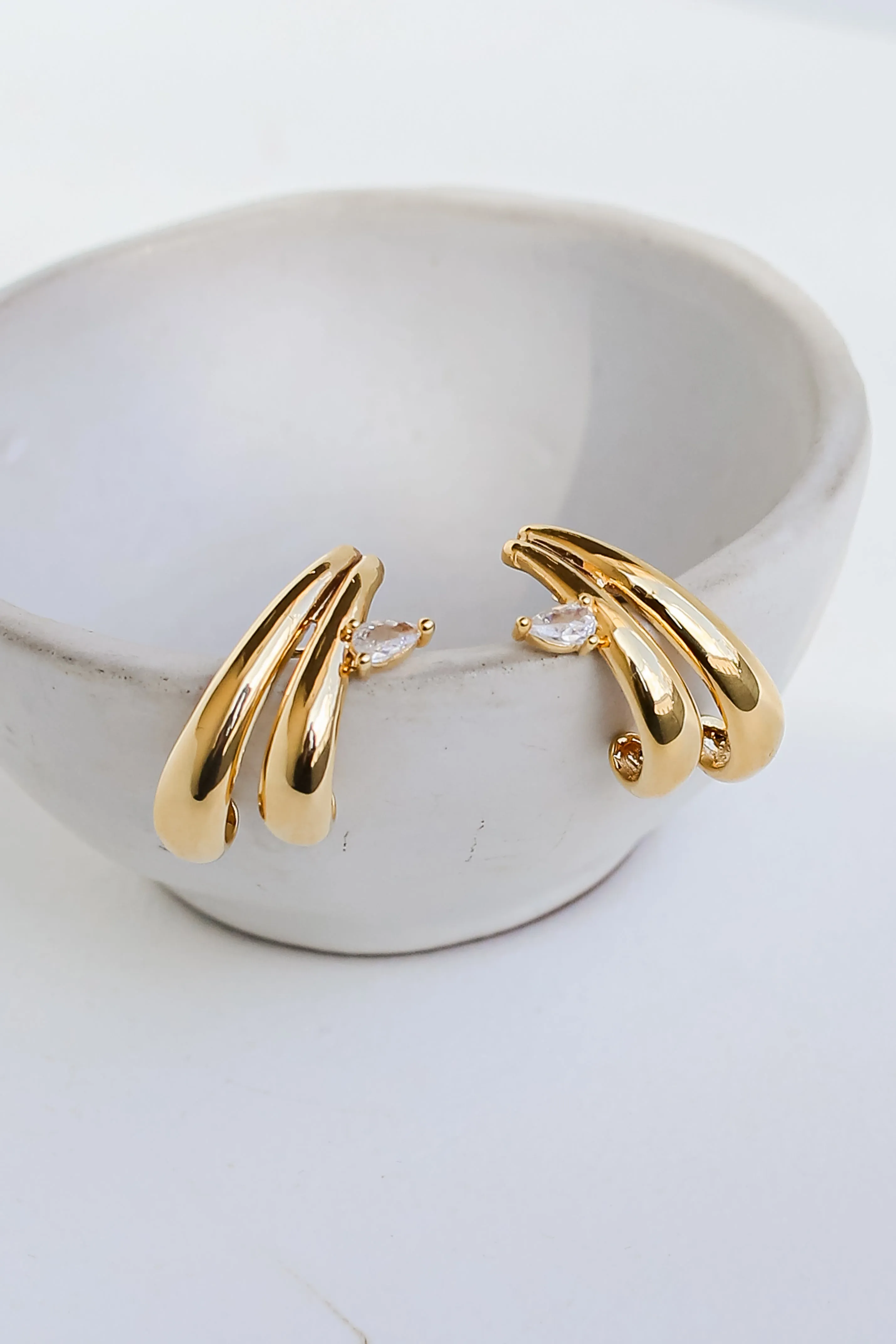 Ali Gold Statement Earrings