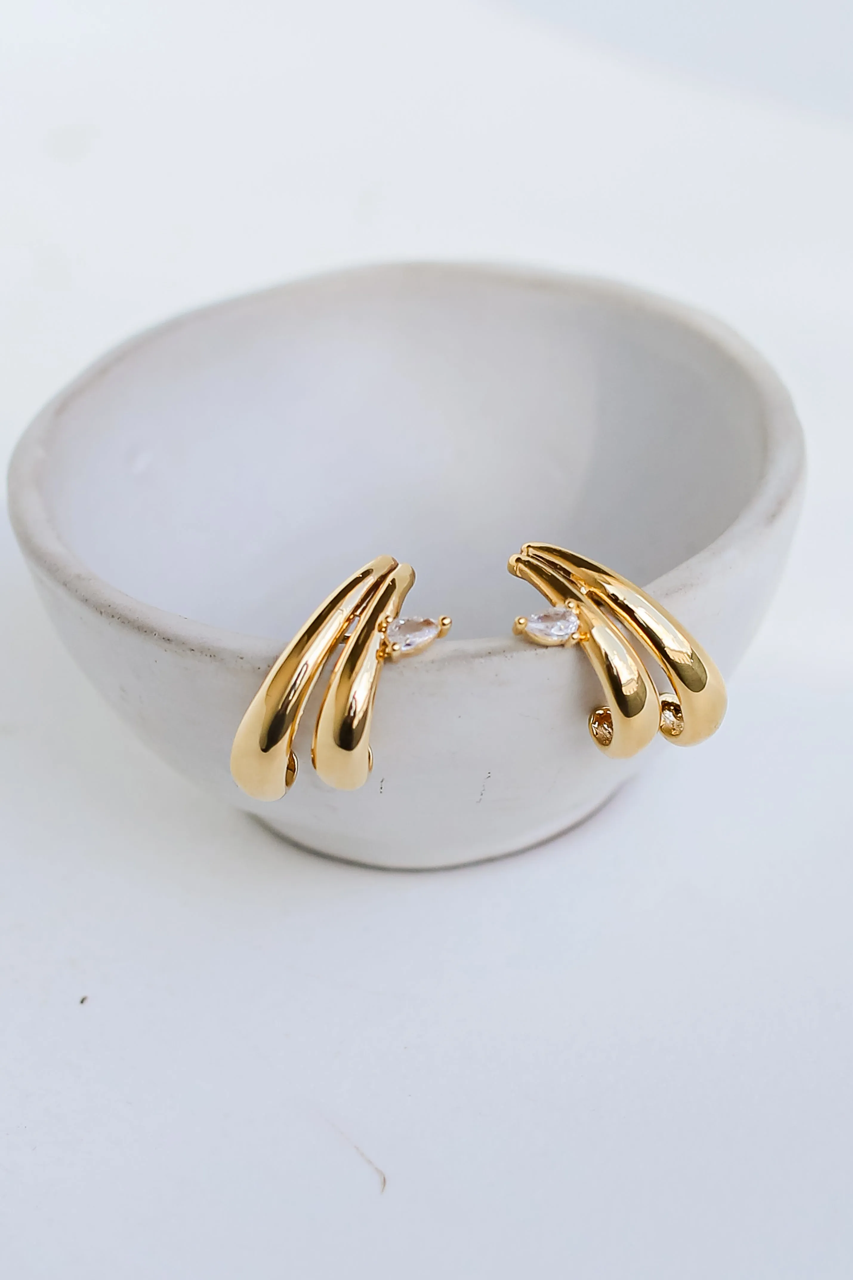 Ali Gold Statement Earrings