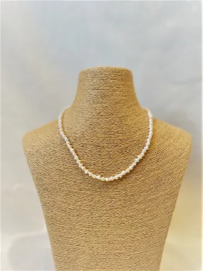 Alice Rose Jewellery - Small Pearl & Seed Bead Necklace