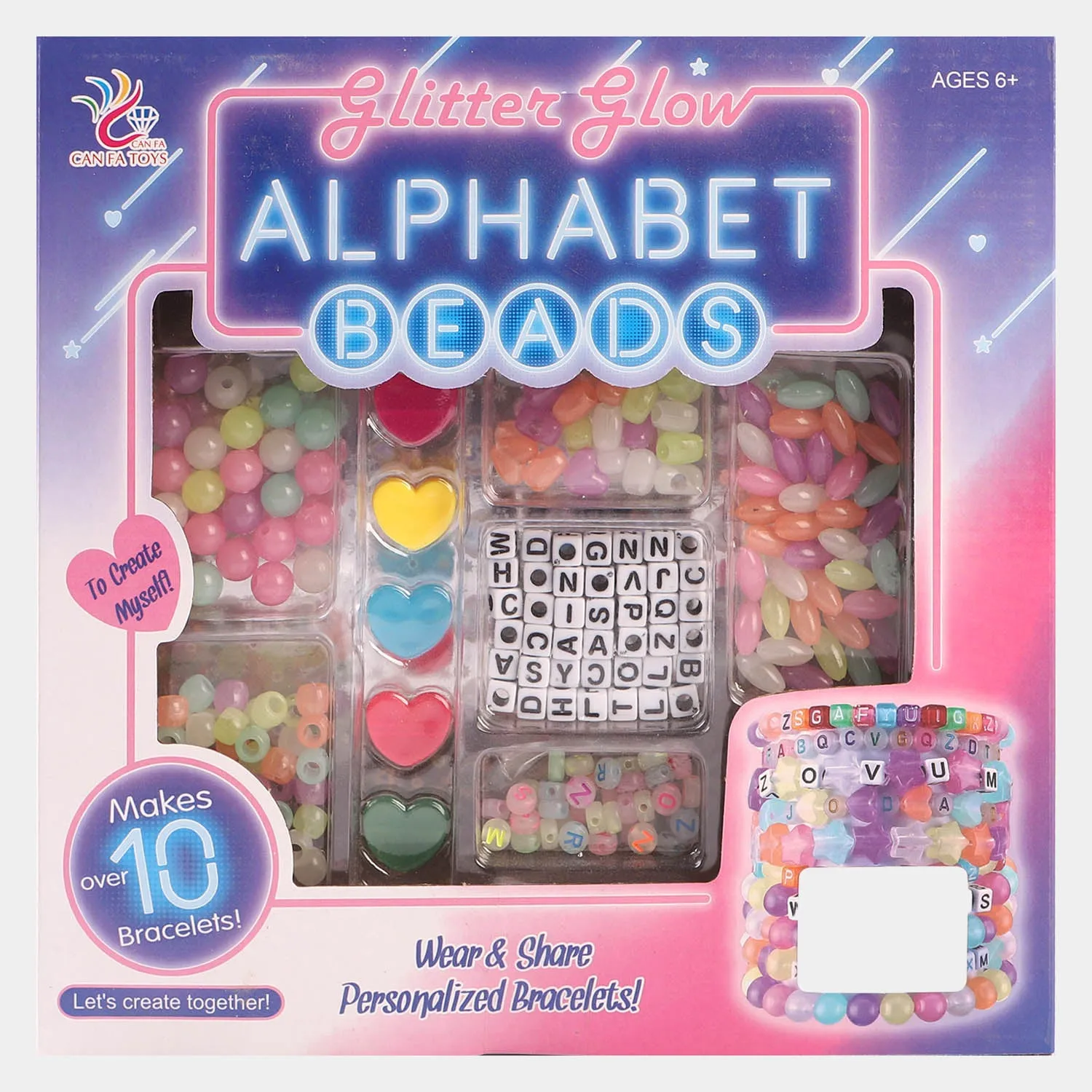 Alphabet Beads Set For Girls