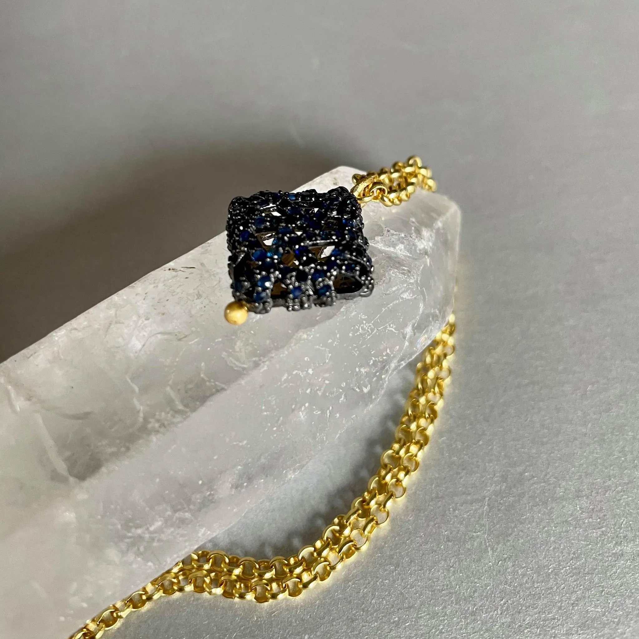 Amaira Necklace With Blue Sapphires