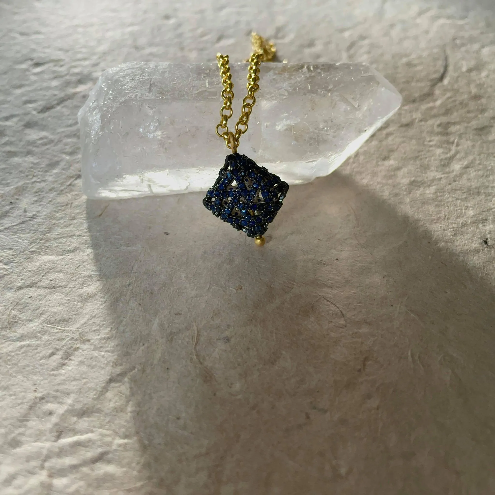 Amaira Necklace With Blue Sapphires