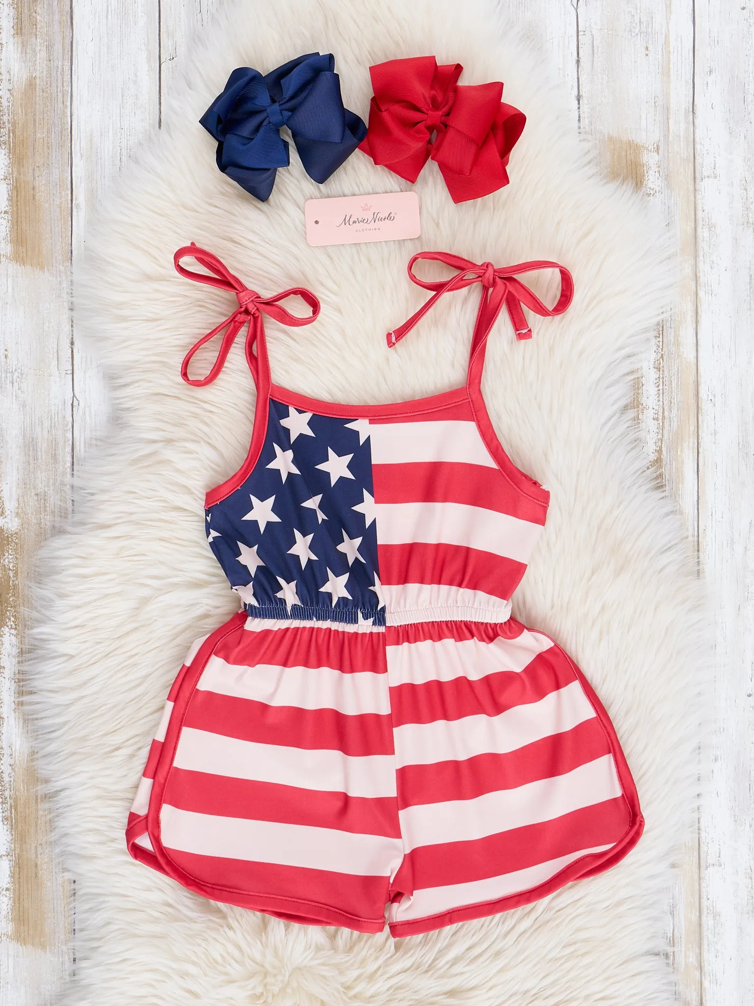 American Flag Romper