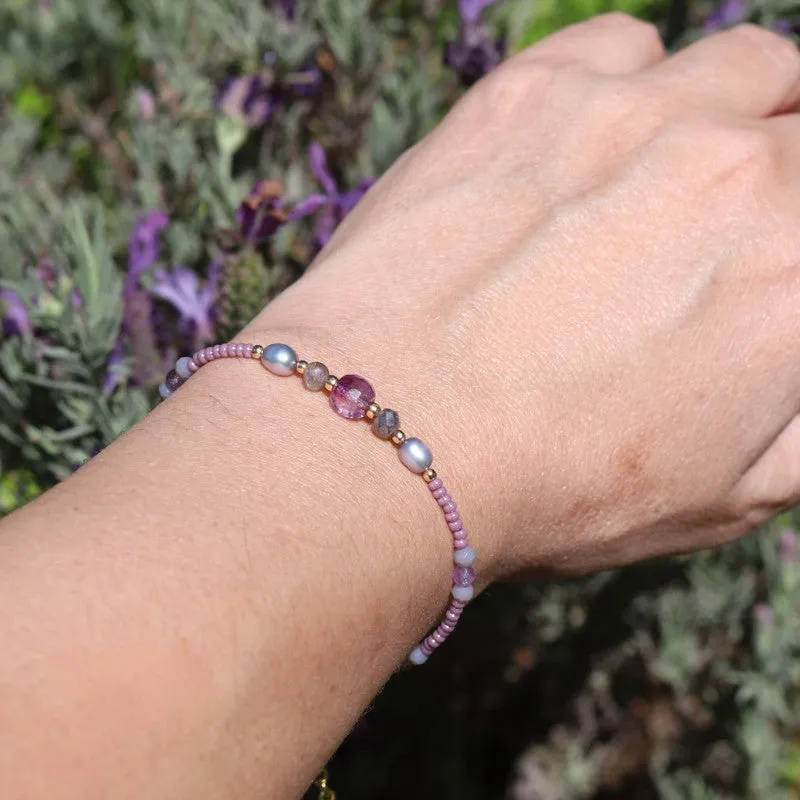 Amethyst and Pearl Bracelet