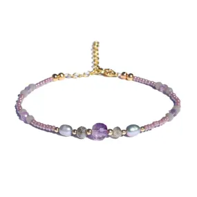 Amethyst and Pearl Bracelet