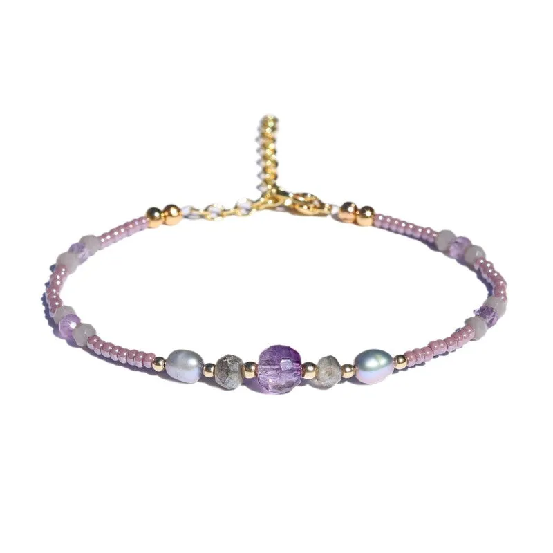 Amethyst and Pearl Bracelet