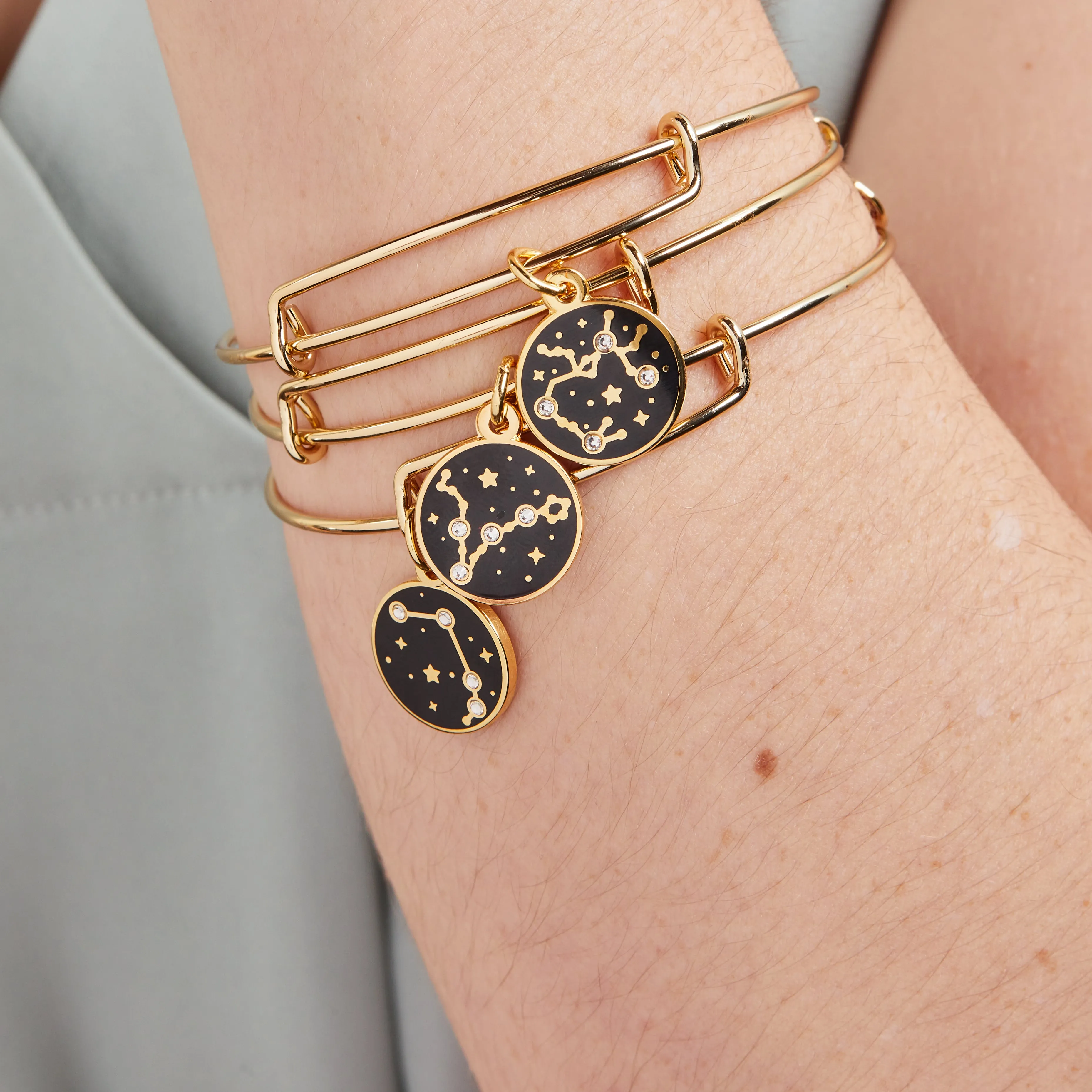 Aries Zodiac Charm Bangle