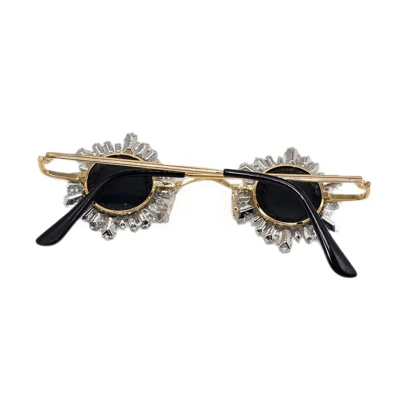 Baroque Style Rhinestone Sunglasses