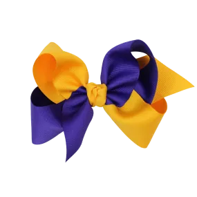 BC Two-Toned Bow - Purple & Gold