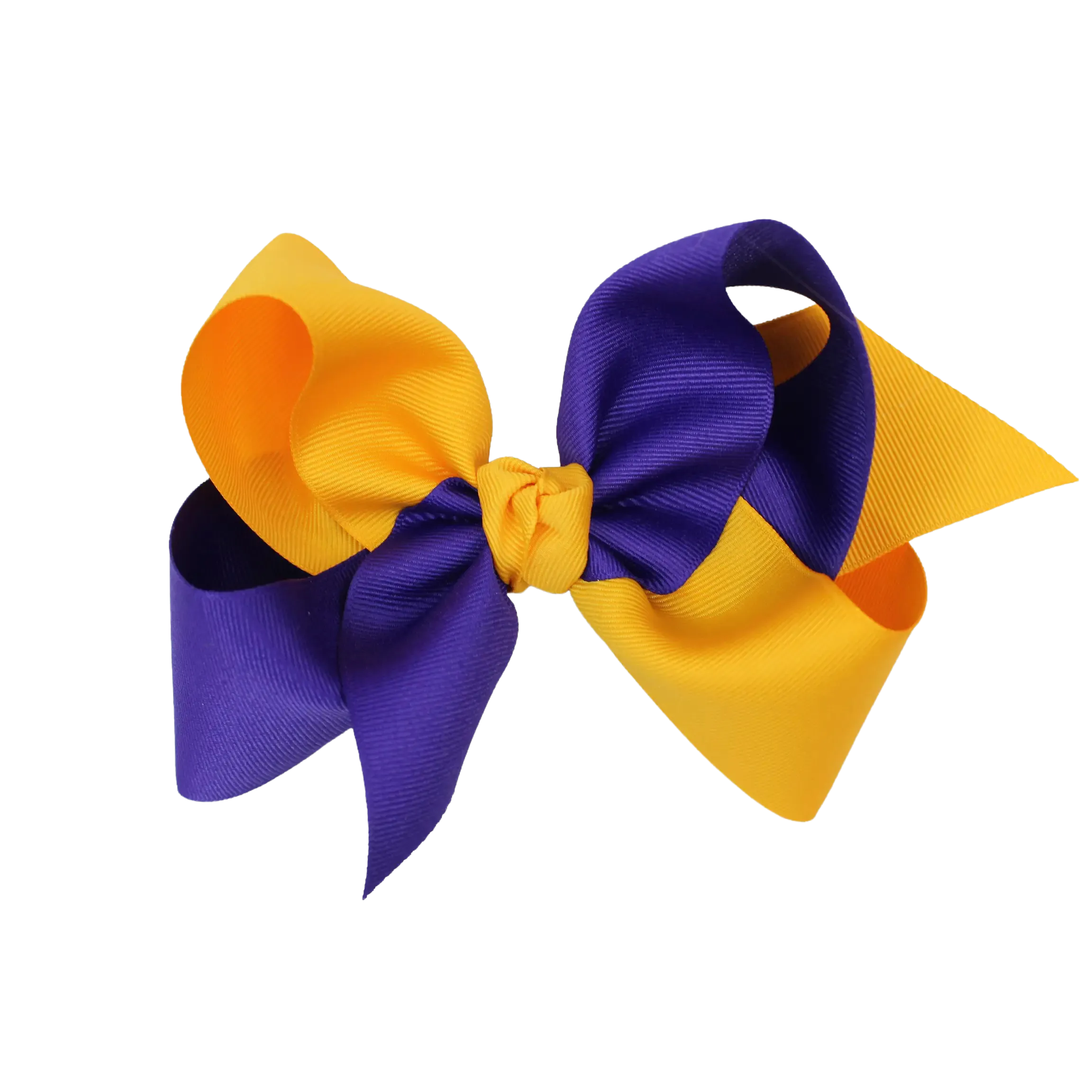 BC Two-Toned Bow - Purple & Gold