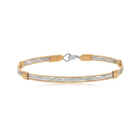 Sure! How about Luxurious 14K Gold and Sterling Silver Be the Light Bracelet?