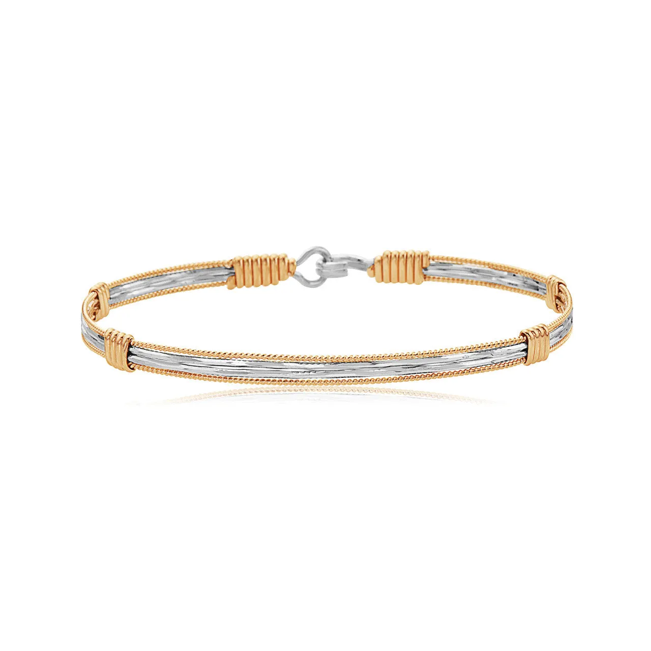 Sure! How about Luxurious 14K Gold and Sterling Silver Be the Light Bracelet?