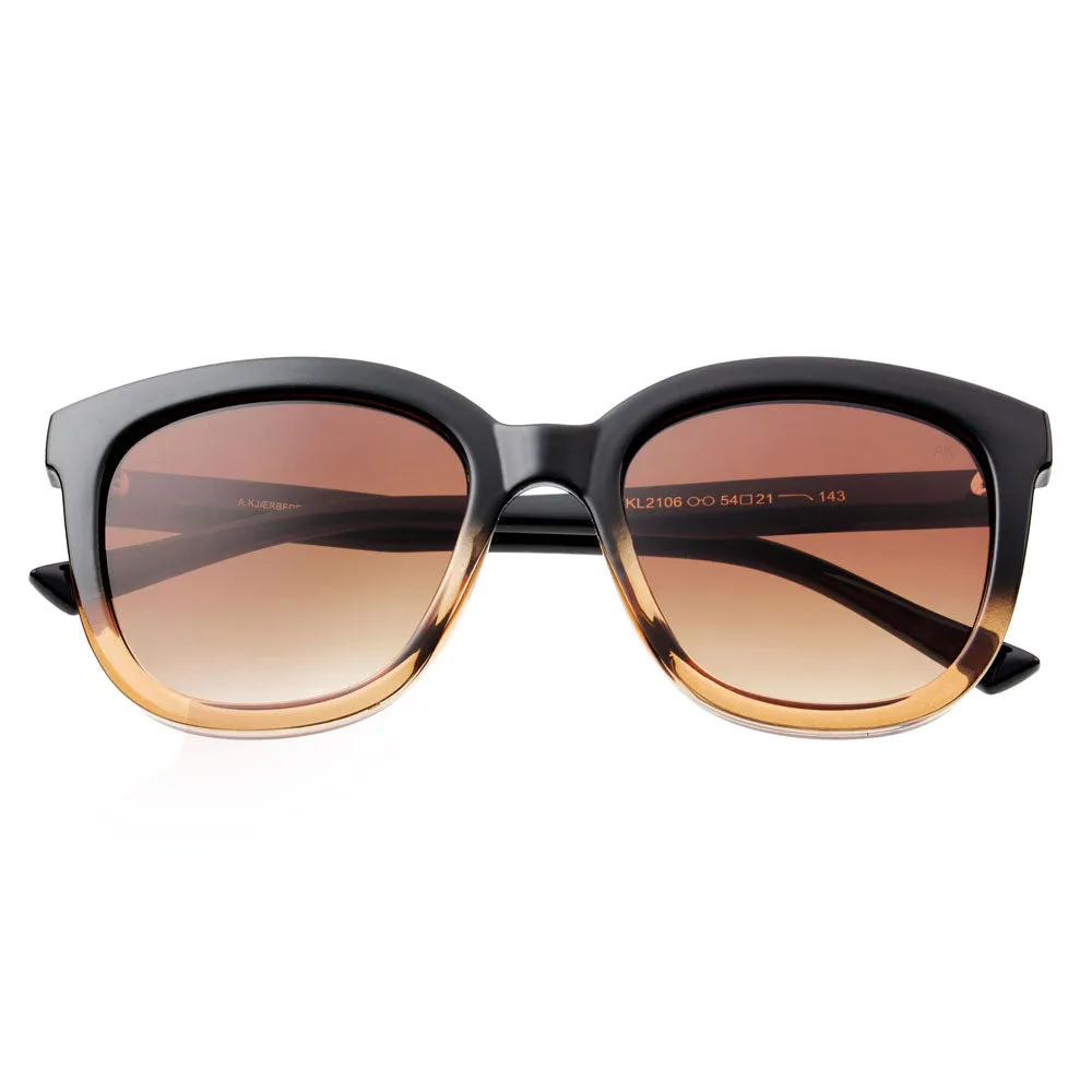 Billy Sunglasses - Black/Brown Transparent