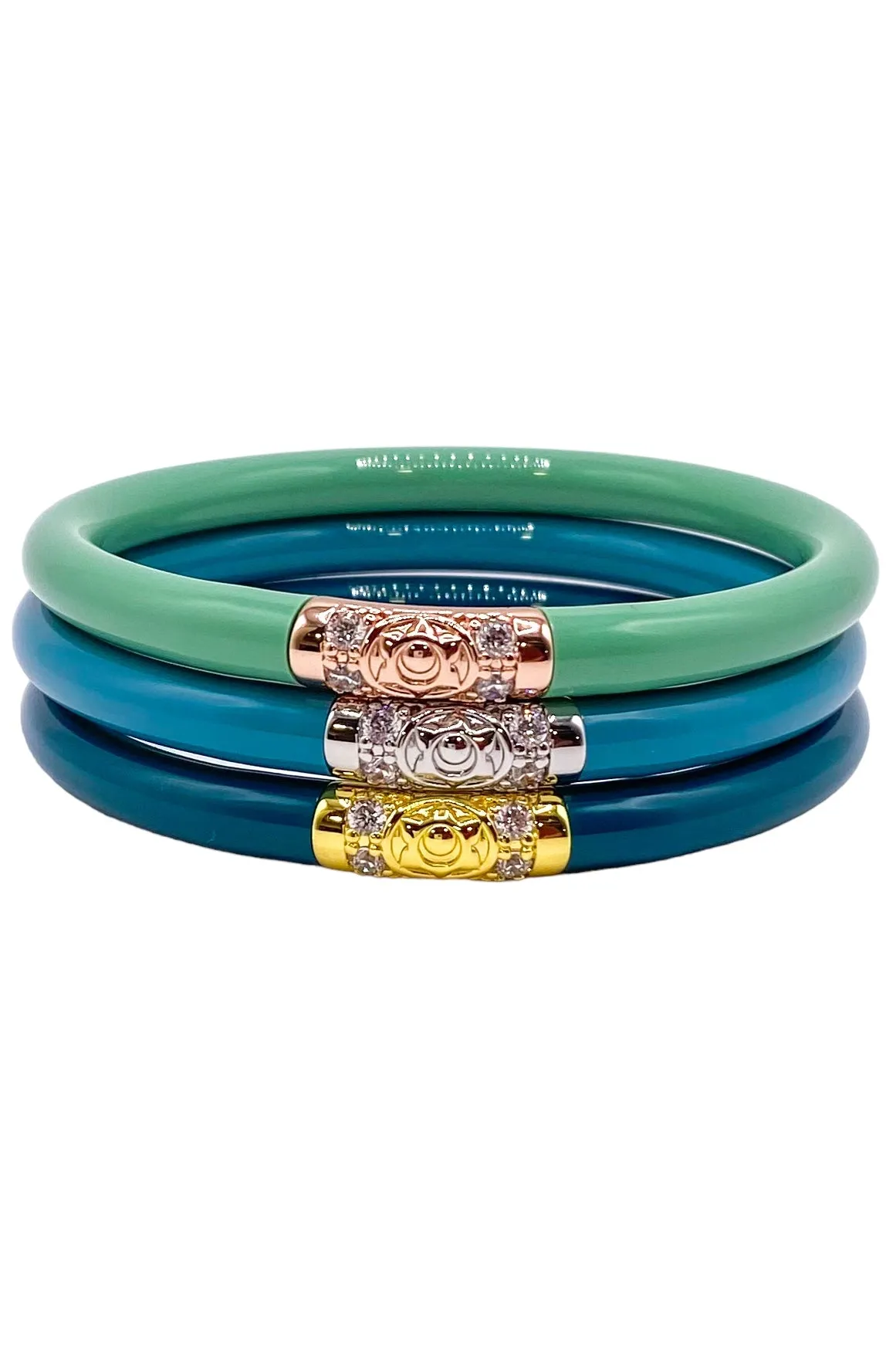 BudhaGirl Three Kings Bangles - FJord (Set Of 3) - FINAL SALE