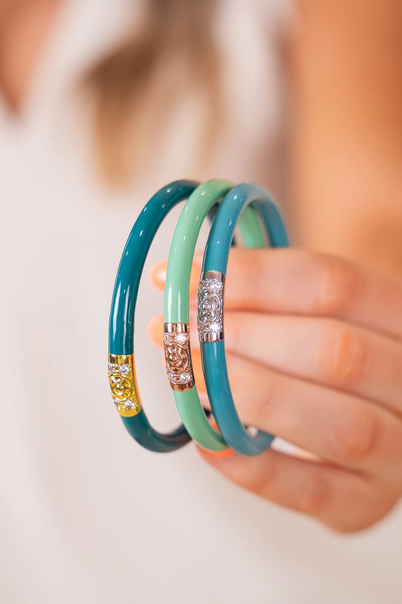 BudhaGirl Three Kings Bangles - FJord (Set Of 3) - FINAL SALE