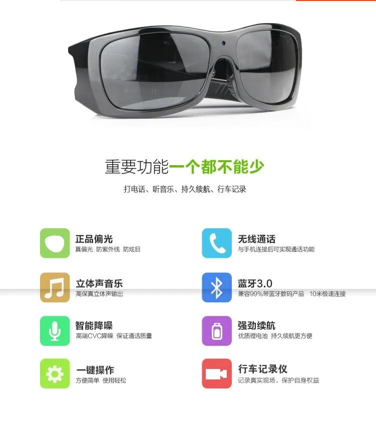 camera  DV glasses Anti-ultraviolet sunglasses