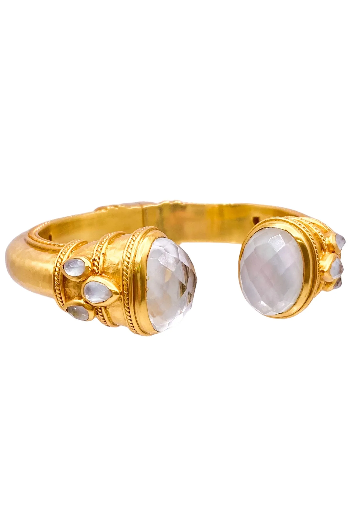 Cannes Cuff - Iridescent Clear Crystal | Julie Vos