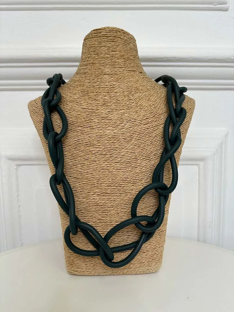 Chain Statement Necklace - Forest