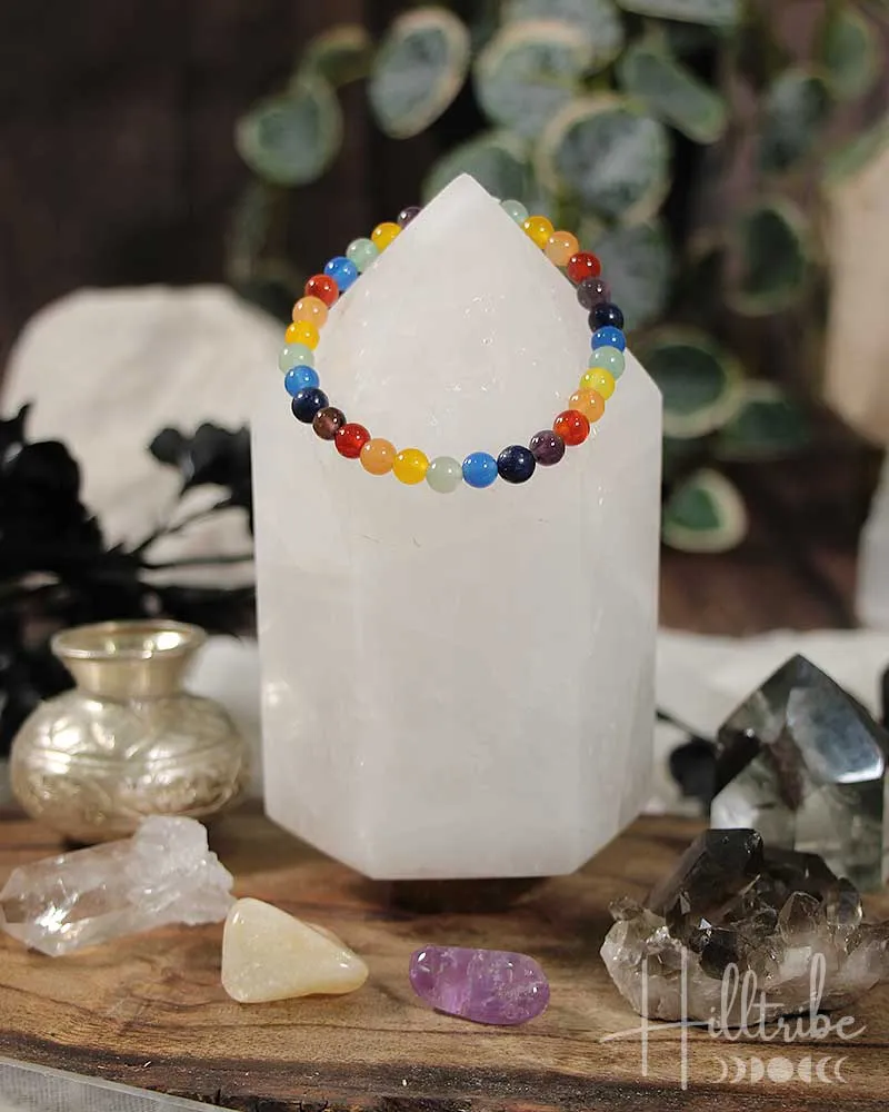 Chakra Gemstone Power Bracelet 8mm