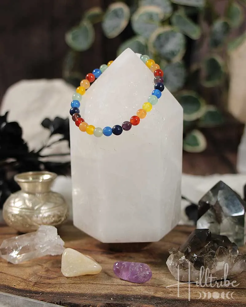 Chakra Gemstone Power Bracelet 8mm