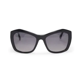 Chanel Black Lace Detail Sunglasses