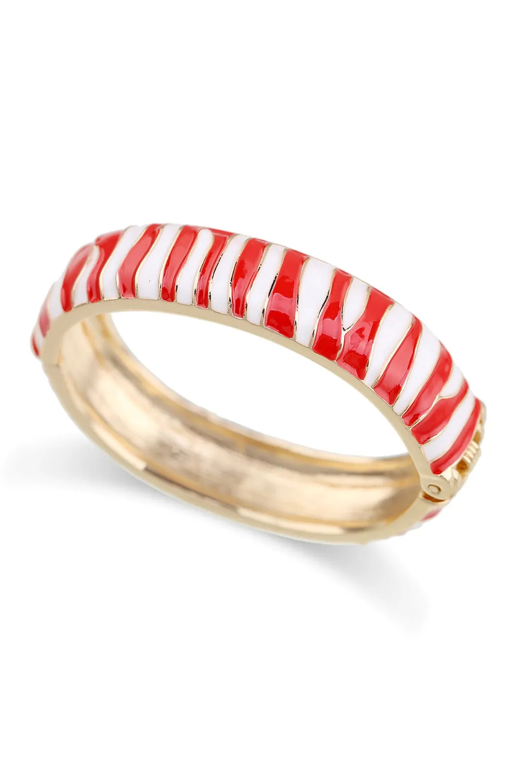 CHANGE YOUR STRIPES BANGLE RED & WHITE