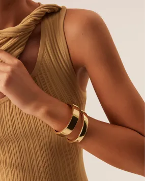 CHARLOTTA BANGLE 2 PACK - GOLD