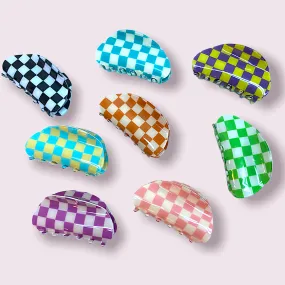 Checkered Hair Clip