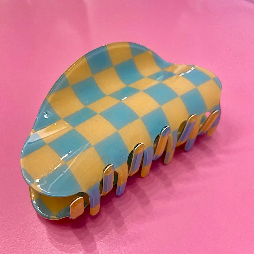 Checkered Hair Clip