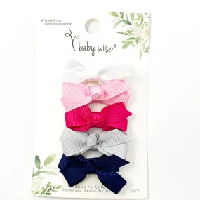 Chelsea Bow Snap Clip, Set of 5 | Prep Girl