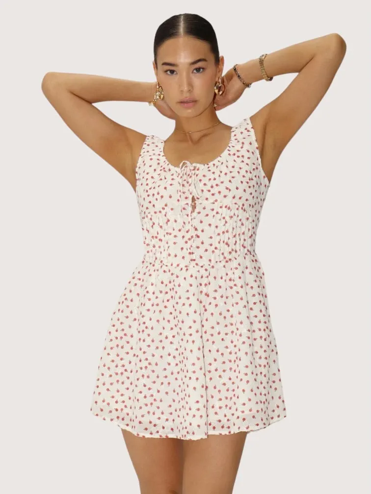 Cherry Print Mini Dress