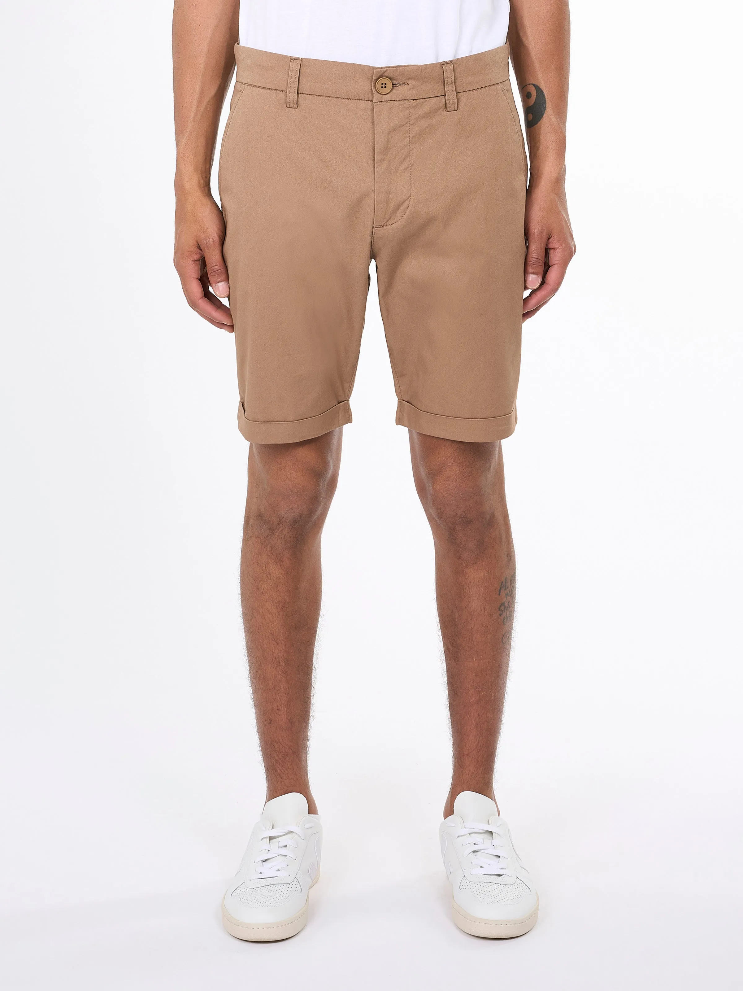 CHUCK regular chino poplin shorts - Tuffet