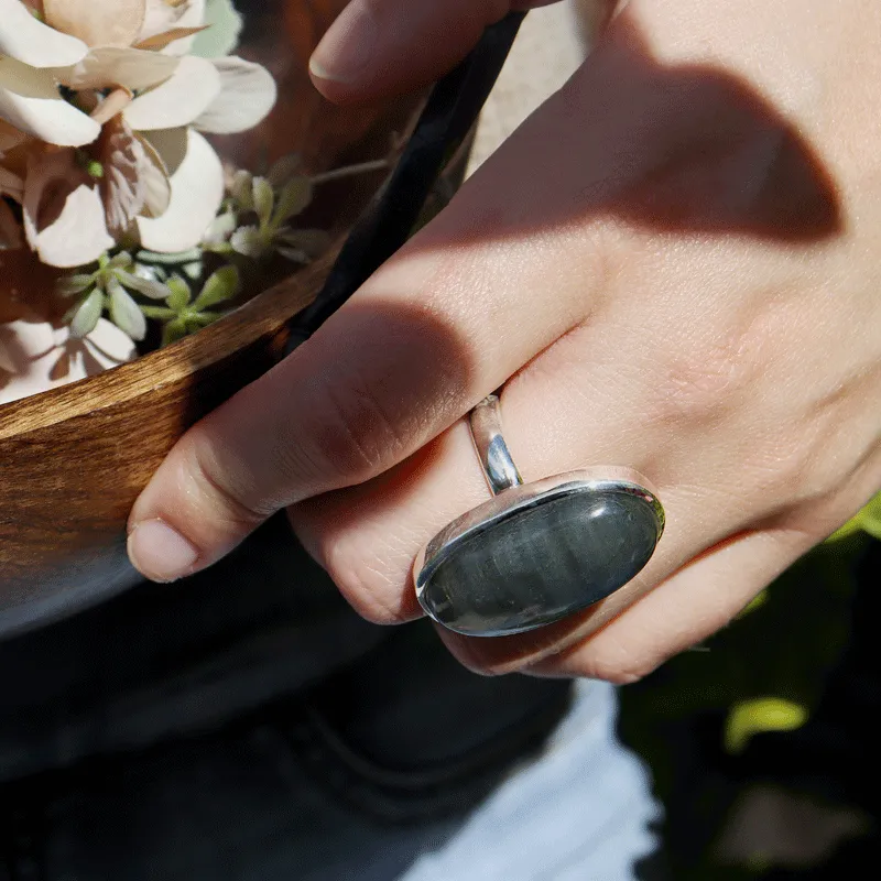 Clancy Labradorite Oval Ring