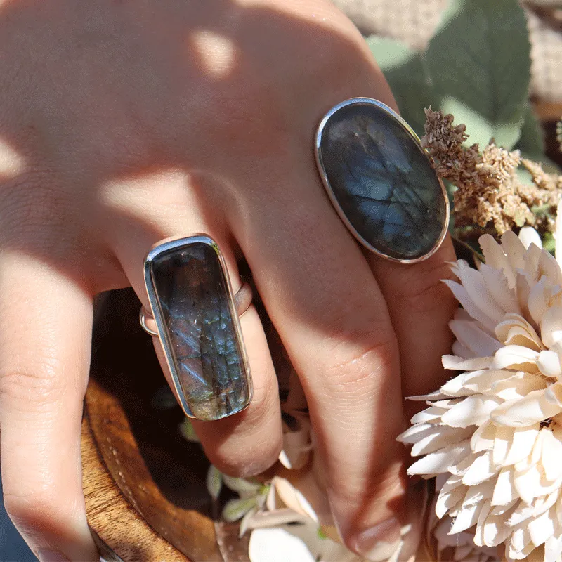 Clancy Labradorite Oval Ring