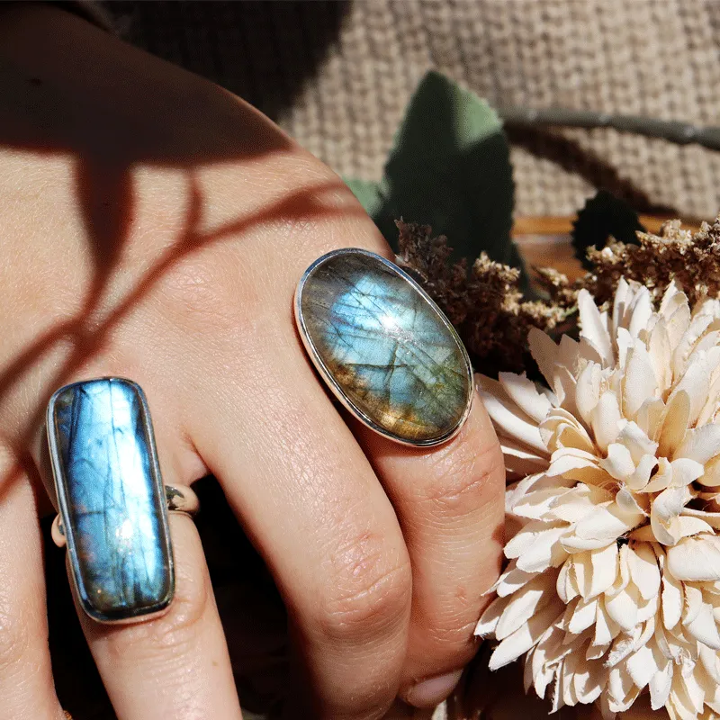 Clancy Labradorite Oval Ring