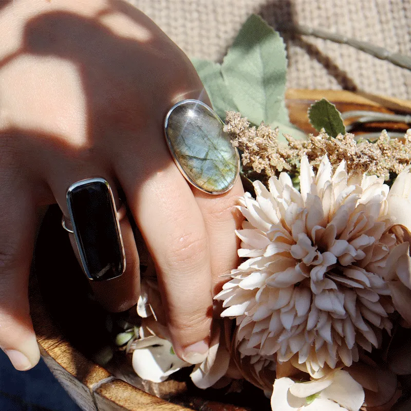 Clancy Labradorite Oval Ring