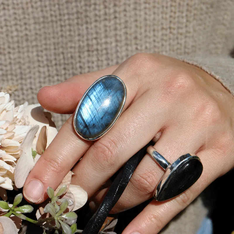 Clancy Labradorite Oval Ring