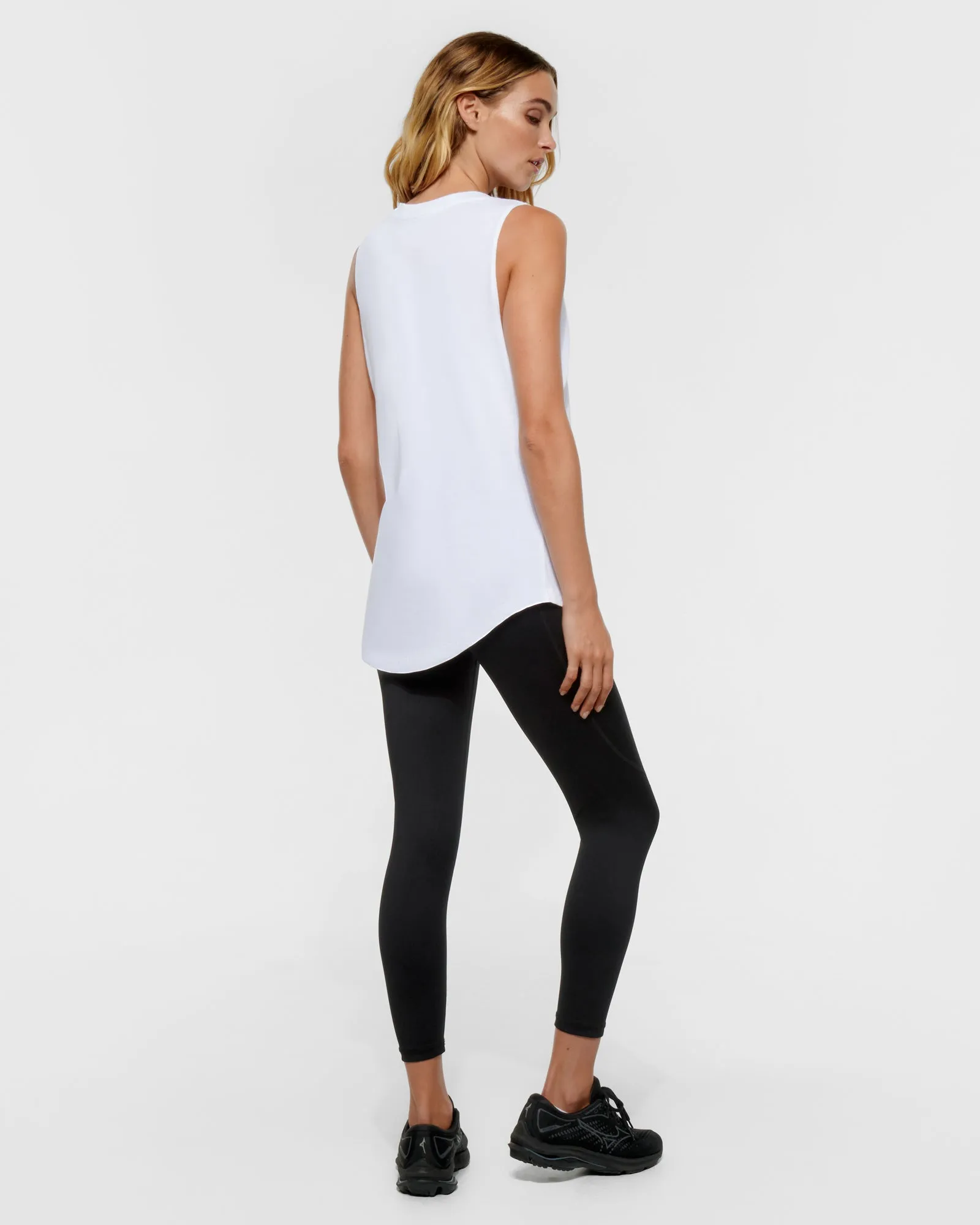 Classic Keyline Pima Tank White