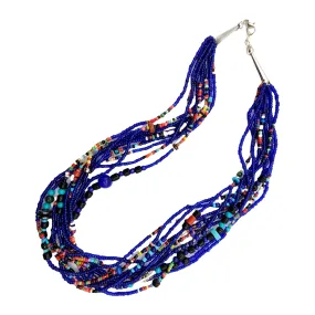 Cobalt Blue Fiesta Necklace - 22 Long