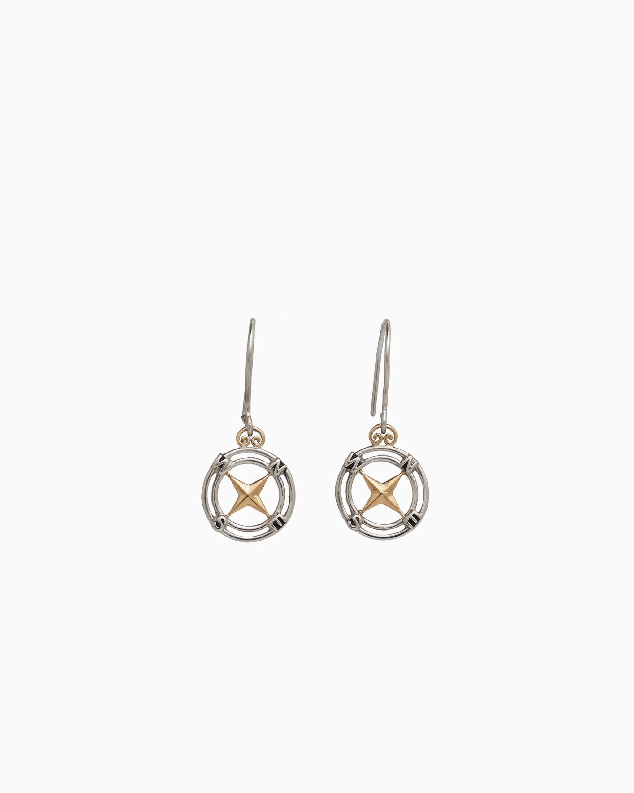 Compass Drop Earrings