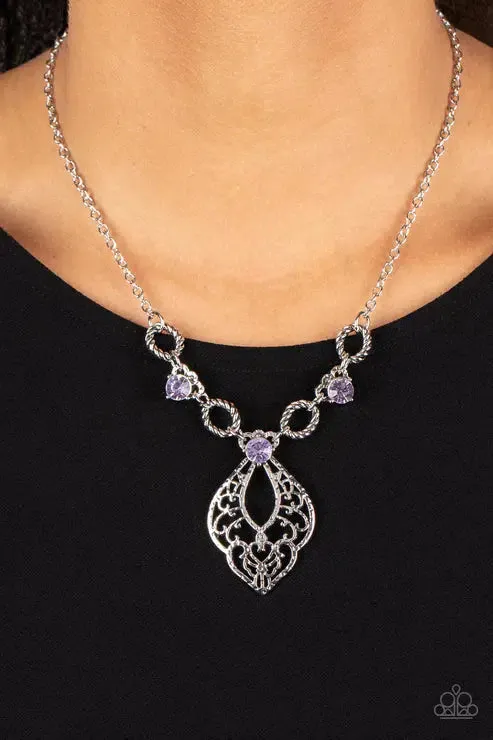 Contemporary Connections Purple Necklace - Paparazzi Accessories