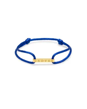 CROYEZ SATIN CORD - BLUE/GOLD