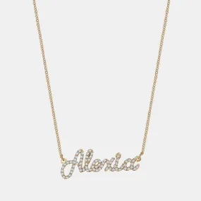 Custom Pavé Name Necklace